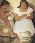 Diego Rivera Make the tortilla china oil painting reproduction